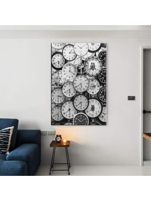 Miyrem Exclusive Serie" Soyut Sanat Saatler Kanvas Tablo