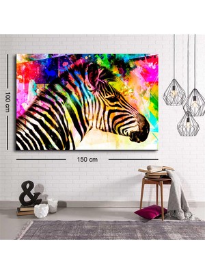 Miyrem Exclusive Serie"  Zebra Pop Art Kanvas Tablo