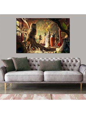 Miyrem Exclusive Serie"  Bilge Baykuş Kanvas Tablo