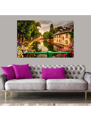 Miyrem Exclusive Serie"  Kanal ve Evler Kanvas Tablo