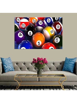 Miyrem Exclusive Serie"  Bilardo Topları Kanvas Tablo