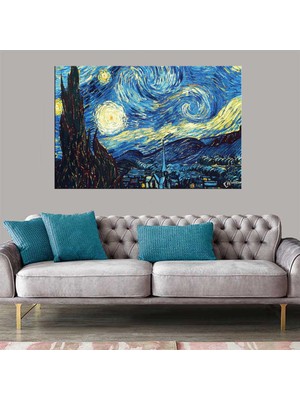 Miyrem Exclusive Serie"  Yıldızlı Gece Kanvas Tablo