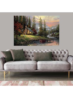 Miyrem Exclusive Serie"  Doğada Ev Kanvas Tablo