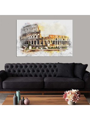 Miyrem Exclusive Serie"  Roma Kolezyum (Colosseum) Kanvas Tablo