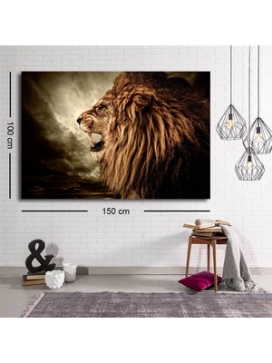 Miyrem Exclusive Serie" Aslan Kanvas Tablo
