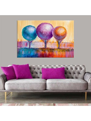 Miyrem Exclusive Serie"  Suluboya Efekti Balonlar  Kanvas Tablo