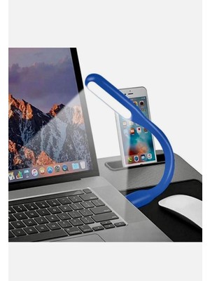 Mi-Ça Home Taşınabilir Katlanabilir Parlak Işıklı Laptop Okuma USB LED Lamba