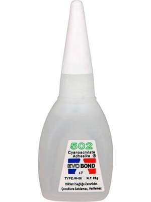 Just Cheap Store Evobond 502 Japon Yapıştırıcısı Süper Glue 20 gr