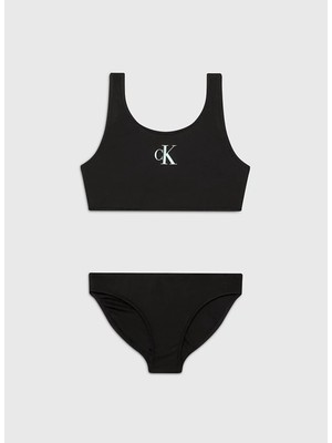 Calvin Klein Siyah Kız Çocuk Bikini Takım KY0KY00067BEH