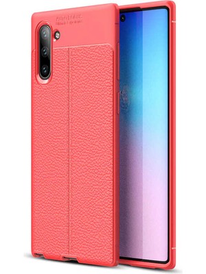 Megafox Teknoloji Samsung Galaxy Note 10 Uyumlu Kılıf Niss Silikon Kapak, Kırmızı