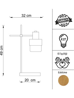 Panemo Vertex Masa Lambası - Eskitme