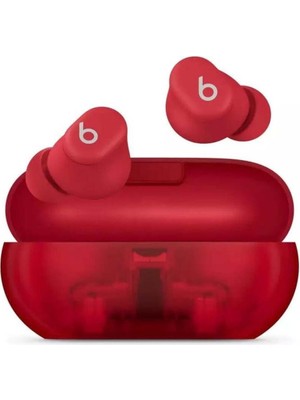Beats Solo Buds – Gerçek Kablosuz Kulak İçi Kulaklık – Şeffaf Kırmızı