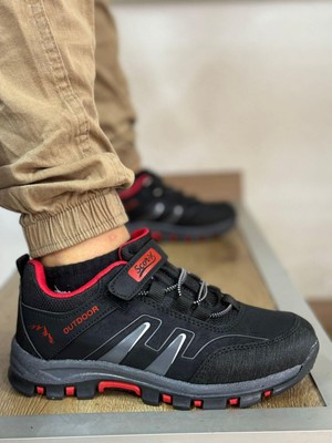 Homiro Bantlı Unisex Kısa Çocuk Spor Outdoor Ayakkabı-Lacivert Fuji