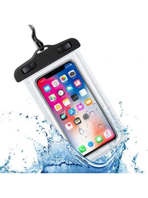 Megafox Teknoloji Standart Boy Su Geçirmez Üniversal Kılıf, Siyah