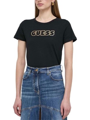 Guess Glossy Logo Kadın Slim Fit T-Shirt