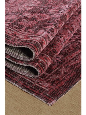 Konfor Halı Antik 1116 Klasik Vintage Salon Halısı Bordo Retro Mutfak Halısı Tozumaz İnce Makine Halısı 100x200