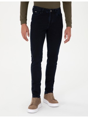 Pierre Cardin Erkek Koyu Lacivert Slim Fit Jean Pantolon 50294614-VR100