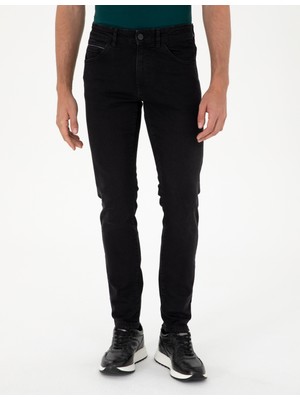 Pierre Cardin Erkek Siyah Slim Fit Jean Pantolon 50292091-VR046