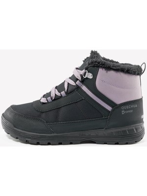 Quechua Çocuk Su Geçirmez Outdoor Kar Botu - Mor / Gri - 35 / 38 - SH100