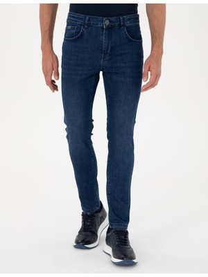 Pierre Cardin Erkek Mavi Slim Fit Jean Pantolon 50299913-VR036