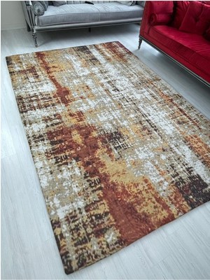 Carpet Cover Yeni Desen Bordo Jet Model Kadife Halı Örtüsü