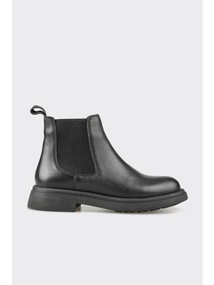 Elle Siyah Deri Kadın Günlük Bot