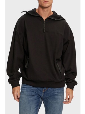 Hugo Pamuklu Logolu Regular Fit Kapüşonlu Yaka  Erkek Sweat 50521792 001
