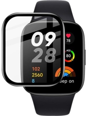 Techmaster Xiaomi Redmi Watch 3 Uyumlu 3D Cam Full Ekran Koruyucu