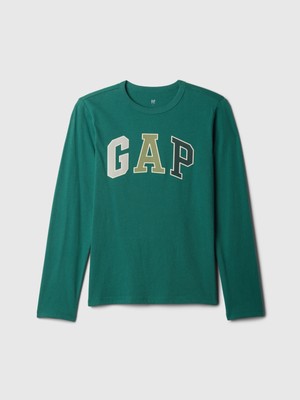 Erkek Çocuk Koyu Yeşil Gap Logo T-Shirt