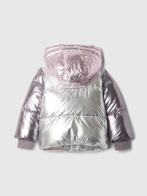 Kız Bebek Pembe Primaloft® P.u.r.e.™ Geri Dönüştürülmüş Cozy Puffer Şişme Mont