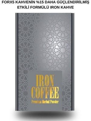 Iron Coffee %15 Güçlendirilmiş Premium Kahve 30 Adet Şase Lezzetli ve Etkili Formül