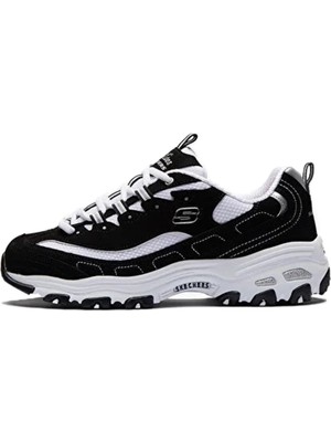 Skechers D'lites Biggest Fan Memory Foam Black Sneaker Hafızalı Taban Günlük Spor Ayakkabı Siyah Beyaz