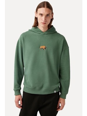 WWF Market Bizon Hoodie Kapüşonlu Sweatshirt Unisex Yetişkin