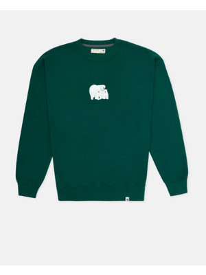 Wwf Market Kutup Ayıları Supersoft Sweatshirt - Nefti Yeşil