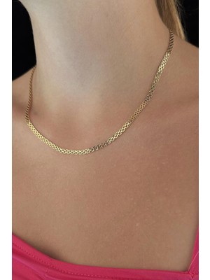 Fiyonk Kuyumculuk 14 Ayar Altın Bismark Kolye