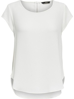 Only Onlvıc S/s Solıd Top Noos Ptm Kadın Beyaz T-Shirt - 15142784