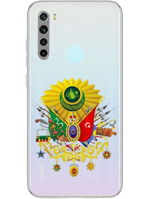 Zeyno Xiaomi Redmi Note 8 Uyumlu Osmanlı Amblem Desenli Silikon Kılıf