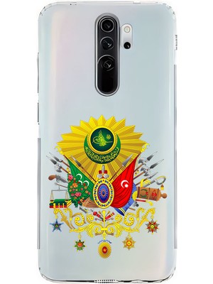 Zeyno Xiaomi Redmi Note 8 Pro Uyumlu Osmanlı Amblem Desenli Silikon Kılıf