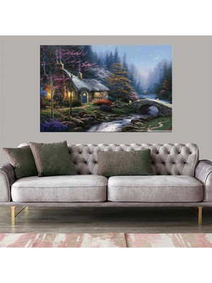 Miyrem Exclusive Serie"  Masal Evi Kanvas Tablo