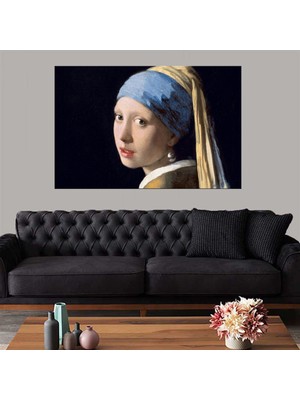 Miyrem Exclusive Serie"   Inci Küpeli Kız Kanvas Tablo