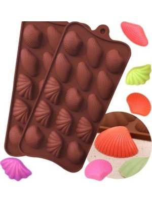 Tahtakale Toptancı Silikon Kalıp  Üç  Farklı Deniz Kabuğu  Kalıbı  15 Li