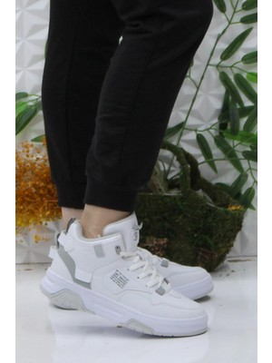 M.p 242-2063 Beyaz Rahat Orijinal Ürün Bilekli Kadın Spor Ayakkabı