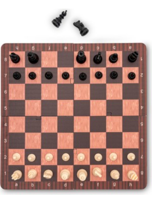 Hopiers Montessori Ahşap Satranç / Eğitici, Öğretici ve Güvenli Zeka Oyunu