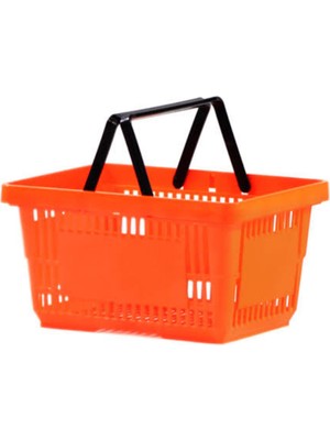 22 Litre Çift Saplı Market Sepeti Alışveriş Sepeti 5 Adet