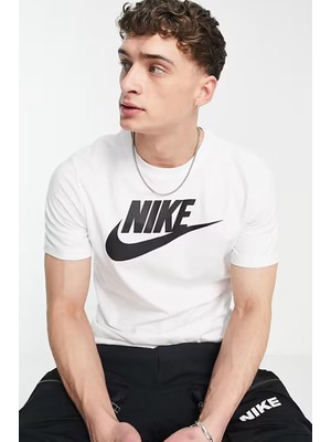 Nike Sportswear Clup Standart Kesim Beyaz Erkek Spor Tişört