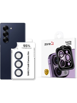İ She Samsung Galaxy Z Fold 6 Safir Kamera Lens Koruyucu Parmak İzi Önleyici Cl-11