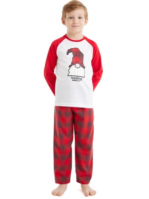 Blackspade Erkek Çocuk Pijama Takımı 40561 - Beyaz