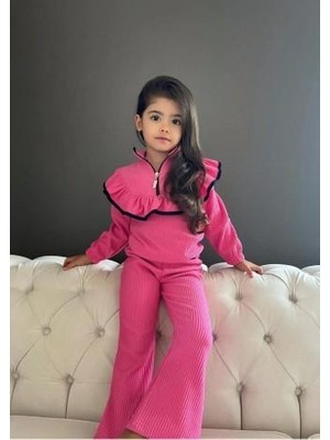 Rapapa Kız Çocuk Yarım Boğaz Ispanyol Paça Alt Üst Takım 0311-P