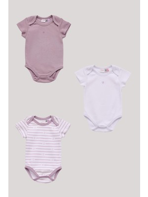 Layette Bg Store Kız Bebek Renkli Body