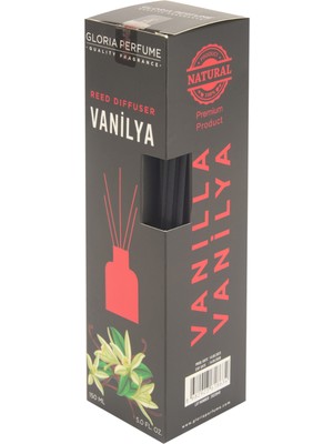 Gloria Perfume Vanilla Bambu Çubuklu Oda Kokusu - Şeffaf - 150 ml